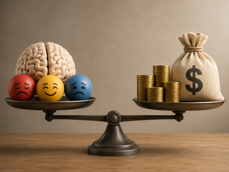 Você não tem um problema com dinheiro. Você tem um problema com emoções